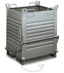 Pojemniki metalowe z otwieranym dnem 1000×800 mm. wys. 800/1150