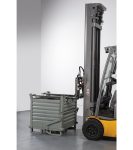 Pojemniki metalowe z otwieranym dnem 1000×800 mm. wys. 800/1150