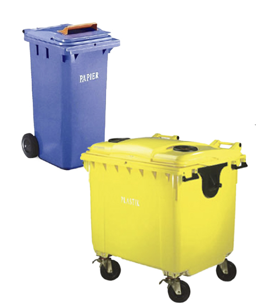 Pojemniki plastikowe na odpady