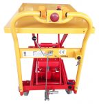 Wózek transportowy elektryczny z unoszoną platformą