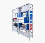 Regał archiwizacyjny z ogranicznikami