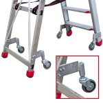 Profesjonalne drabiny rozstawne Lady – stopnie 8 cm