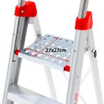 Profesjonalne drabiny rozstawne Lady – stopnie 8 cm