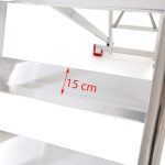 Podest magazynowy aluminiowy jezdny SMT