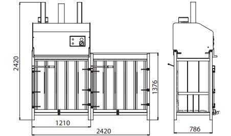 rysunek-prasa-do-odpadów-EKOPACK-200-5