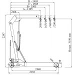 Żurawik hydrauliczny ZHM – udźwig 1500 / 2000 kg